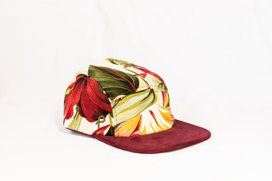 Burgundy Hibiscus  5 Panel