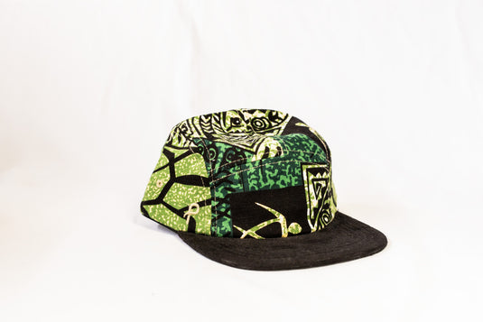 Green Petroglyph 5 Panel