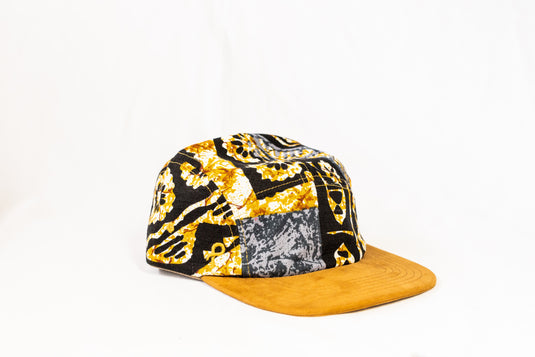 Blue Petroglyph 5 Panel