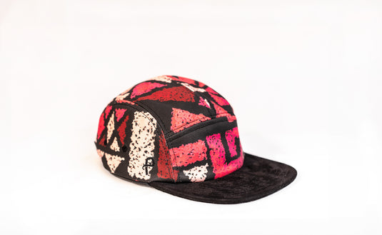 Midcentury Tapa Pink 5 Panel