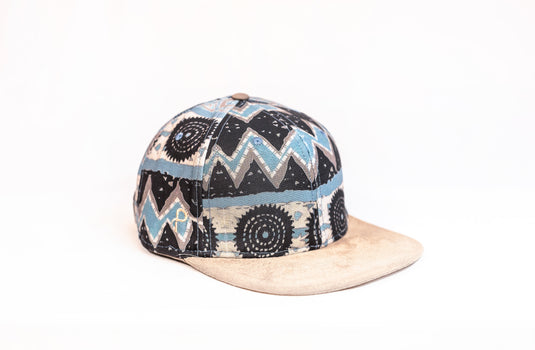 Polynesian Blue & Black Tribal Tapa