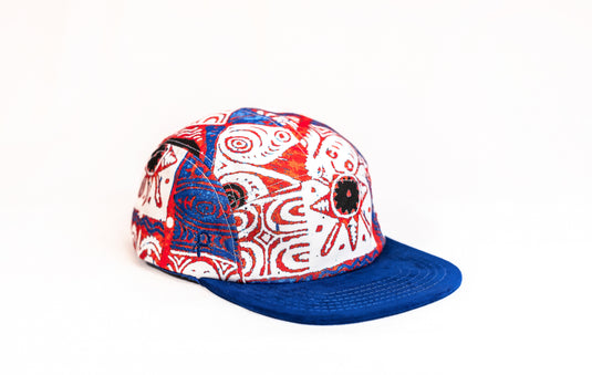 Tapa Oceania Blue & White 5 Panel