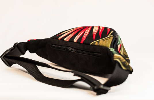 Red Palm Fanny Pack